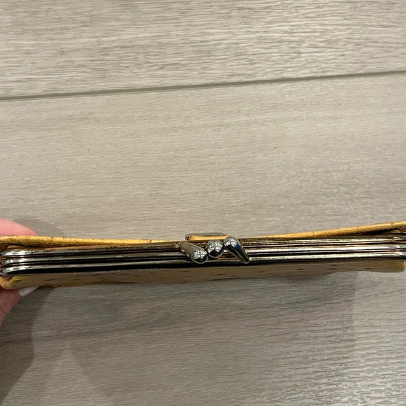 BOND STREET OSTRICH SKIN Coin Purse and Wallet. KISS LOCK. Vintage RARE - Picture 3 of 10